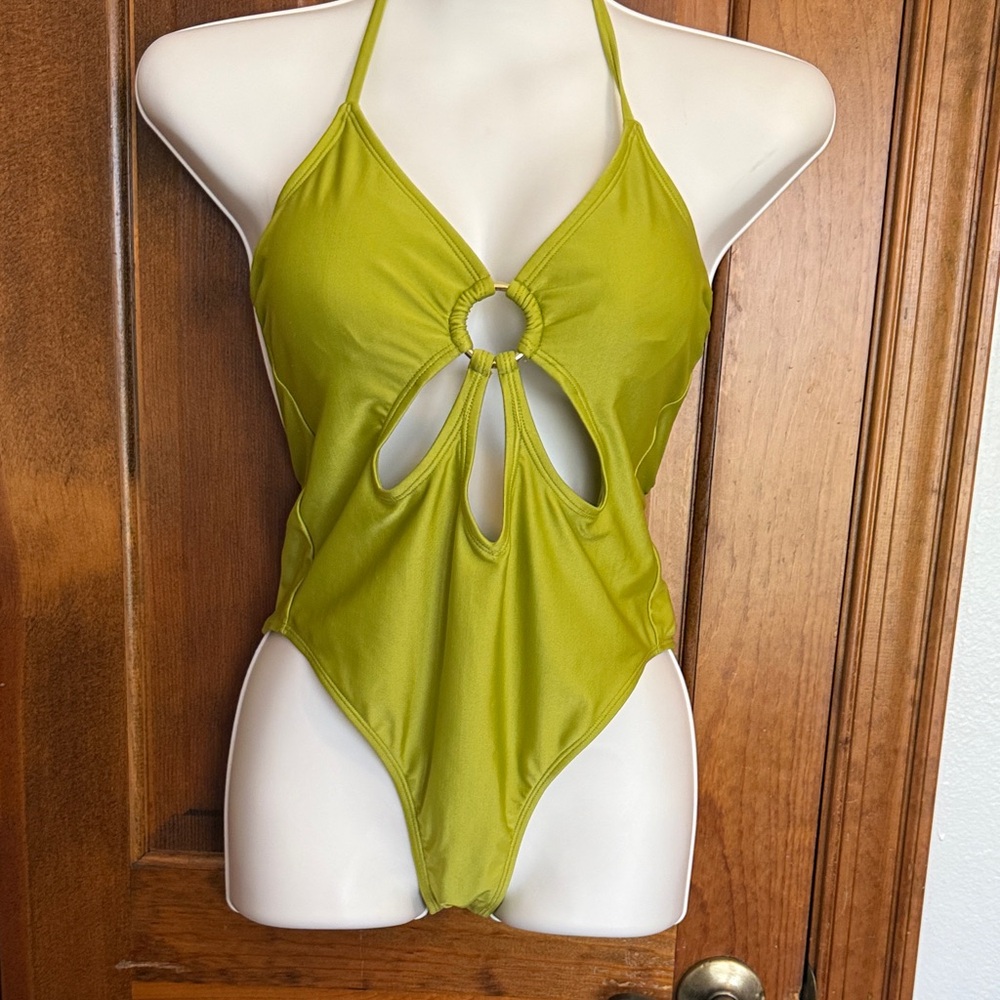 Chic Lime Green Women's One Piece Swimsuit